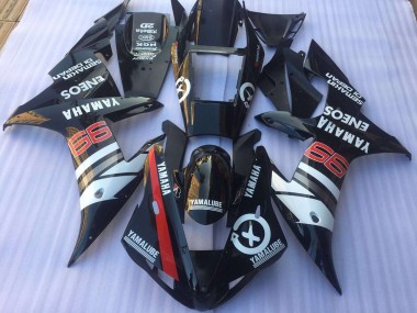Kits Carenado Moto R1 2002-2003 - Negro Blanco