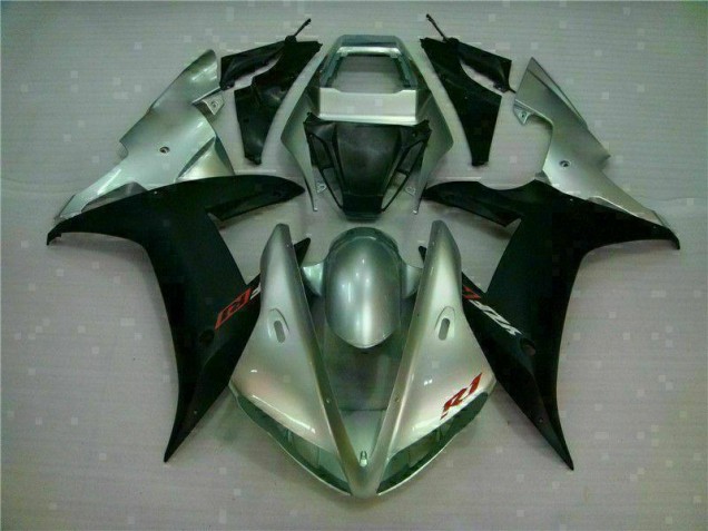 Kits Carenado Moto R1 2002-2003 - Plata Negro Kits Carenado Moto R1 2002-2003 - Plata Negro