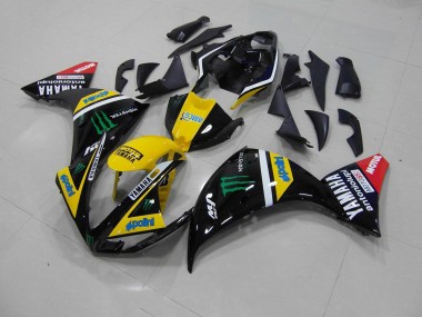 Kits Carenado Moto R1 2009-2011 - Amarillo Negro Monster