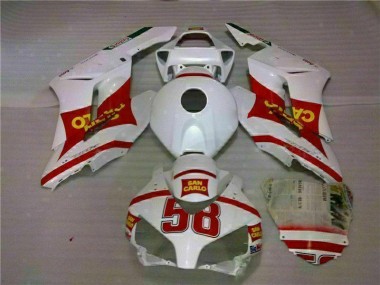 Kits Completo Carenado Moto ABS CBR 1000 RR 2004-2005 - Blanco Rojo