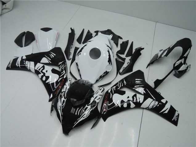 Kits Completo Carenado Moto ABS CBR 1000 RR 2008-2011 - Negro Blanco Kits Completo Carenado Moto ABS CBR 1000 RR 2008-2011 - Negro Blanco