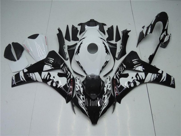 Kits Completo Carenado Moto ABS CBR 1000 RR 2008-2011 - Negro Blanco Kits Completo Carenado Moto ABS CBR 1000 RR 2008-2011 - Negro Blanco