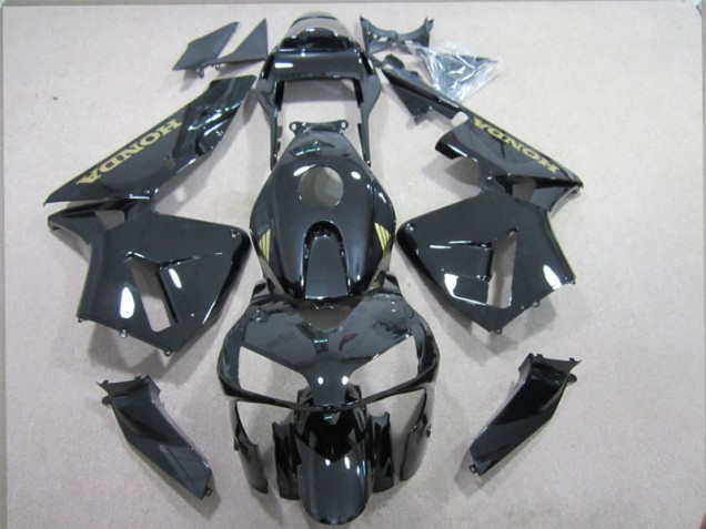 Kits Completo Carenado Moto ABS CBR 600 RR 2003-2004 - Negro Oro Calcomanías Kits Completo Carenado Moto ABS CBR 600 RR 2003-2004 - Negro Oro Calcomanías