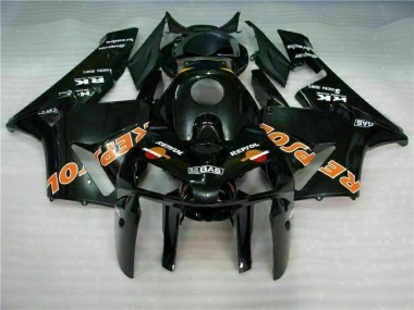 Kits Completo Carenado Moto ABS CBR 600 RR 2005-2006 - Negro Repsol