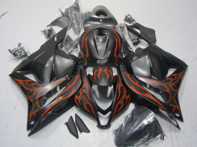 Kits Completo Carenado Moto ABS CBR 600 RR 2009-2012 - Negro Rojo Llama Kits Completo Carenado Moto ABS CBR 600 RR 2009-2012 - Negro Rojo Llama