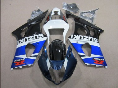 Kits Completo Carenado Moto ABS GSXR 1000 K3 2003-2004 - Azul Blanco Calcomanía