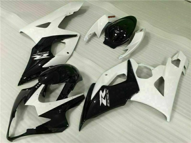 Kits Completo Carenado Moto ABS GSXR 1000 K5 2005-2006 - Blanco Negro Kits Completo Carenado Moto ABS GSXR 1000 K5 2005-2006 - Blanco Negro