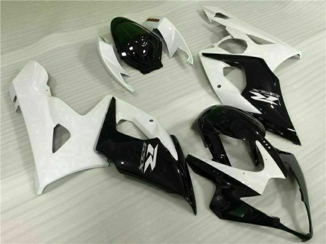 Kits Completo Carenado Moto ABS GSXR 1000 K5 2005-2006 - Blanco Negro Kits Completo Carenado Moto ABS GSXR 1000 K5 2005-2006 - Blanco Negro