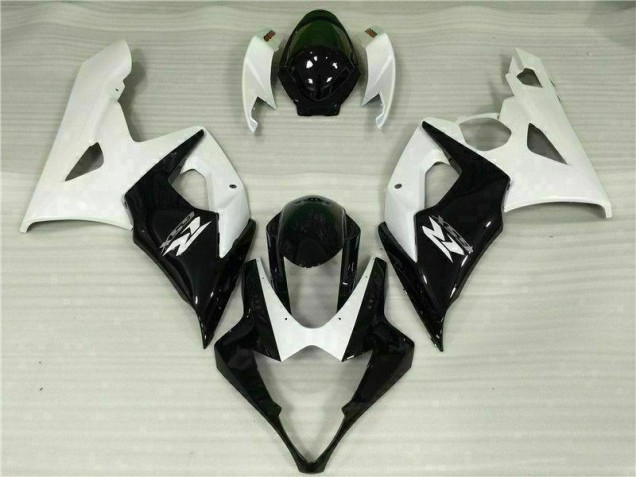 Kits Completo Carenado Moto ABS GSXR 1000 K5 2005-2006 - Blanco Negro Kits Completo Carenado Moto ABS GSXR 1000 K5 2005-2006 - Blanco Negro