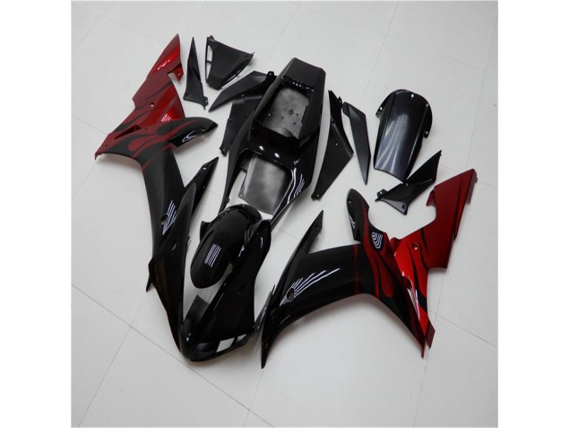 Kits Completo Carenado Moto ABS R1 2002-2003 - Negro Rojo Kits Completo Carenado Moto ABS R1 2002-2003 - Negro Rojo