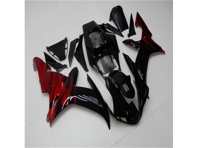 Kits Completo Carenado Moto ABS R1 2002-2003 - Negro Rojo Kits Completo Carenado Moto ABS R1 2002-2003 - Negro Rojo
