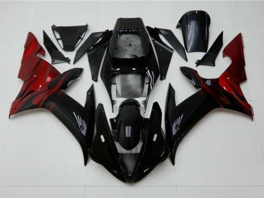 Kits Completo Carenado Moto ABS R1 2002-2003 - Negro Rojo
