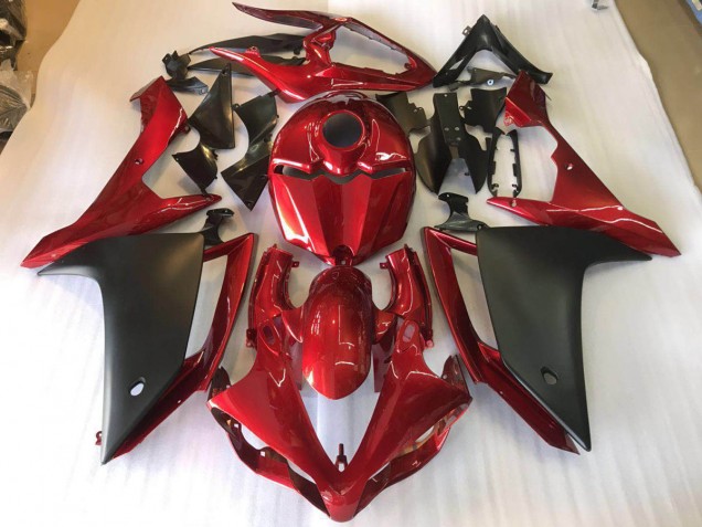 Kits Completo Carenado Moto ABS R1 2007-2008 - Negro Mate Rojo Kits Completo Carenado Moto ABS R1 2007-2008 - Negro Mate Rojo