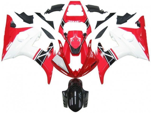 Kits Completo Carenado Moto ABS R6 2003-2005 - Rojo Blanco Negro Kits Completo Carenado Moto ABS R6 2003-2005 - Rojo Blanco Negro