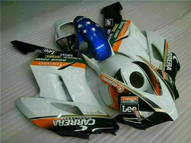 Kits Completo Carenado Moto CBR 1000 RR 2004-2005 - Blanco Azul Kits Completo Carenado Moto CBR 1000 RR 2004-2005 - Blanco Azul