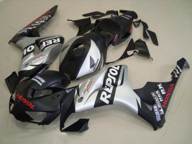 Kits Completo Carenado Moto CBR 1000 RR 2006-2007 - Negro Mate Plata Repsol