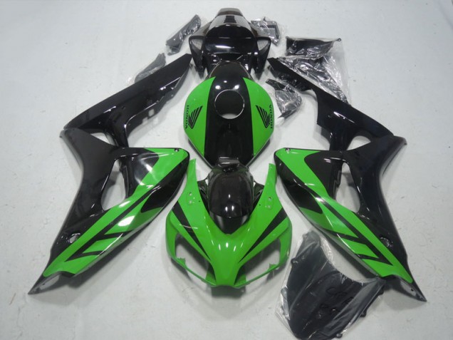 Kits Completo Carenado Moto CBR 1000 RR 2006-2007 - Negro Verde Kits Completo Carenado Moto CBR 1000 RR 2006-2007 - Negro Verde