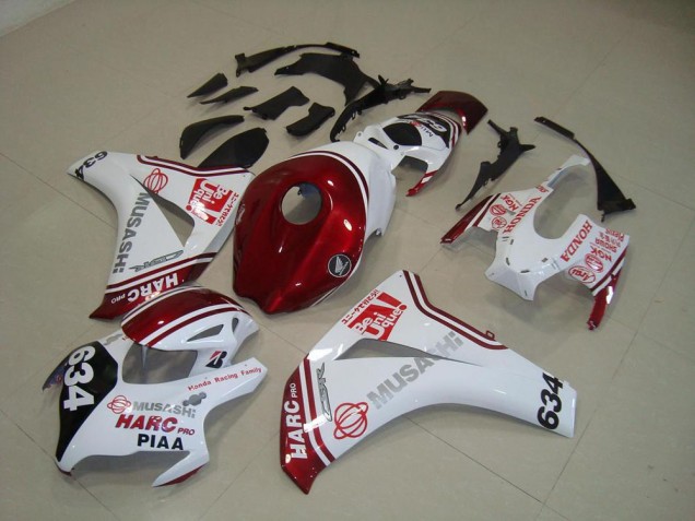 Kits Completo Carenado Moto CBR 1000 RR 2008-2011 - Blanco Rojo HARC Pro PIAA 634 Kits Completo Carenado Moto CBR 1000 RR 2008-2011 - Blanco Rojo HARC Pro PIAA 634