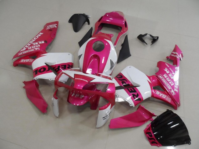 Kits Completo Carenado Moto CBR 600 RR 2003-2004 - Rosa Repsol Kits Completo Carenado Moto CBR 600 RR 2003-2004 - Rosa Repsol