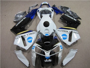 Kits Completo Carenado Moto CBR 600 RR 2005-2006 - Blanco Azul Konica Minolta