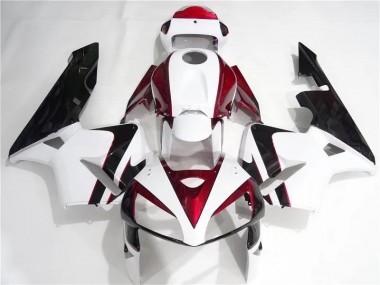 Kits Completo Carenado Moto CBR 600 RR 2005-2006 - Rojo Blanco Negro