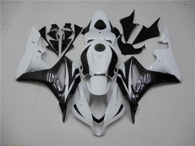 Kits Completo Carenado Moto CBR 600 RR 2007-2008 - Blanco Negro
