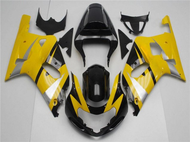 Kits Completo Carenado Moto GSXR 600 / 750 K1 K2 K3 2001-2003 - Amarillo Negro Kits Completo Carenado Moto GSXR 600 / 750 K1 K2 K3 2001-2003 - Amarillo Negro