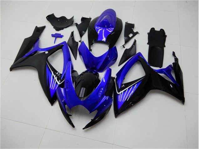 Kits Completo Carenado Moto GSXR 600 / 750 K6 2006-2007 - Azul Negro Kits Completo Carenado Moto GSXR 600 / 750 K6 2006-2007 - Azul Negro