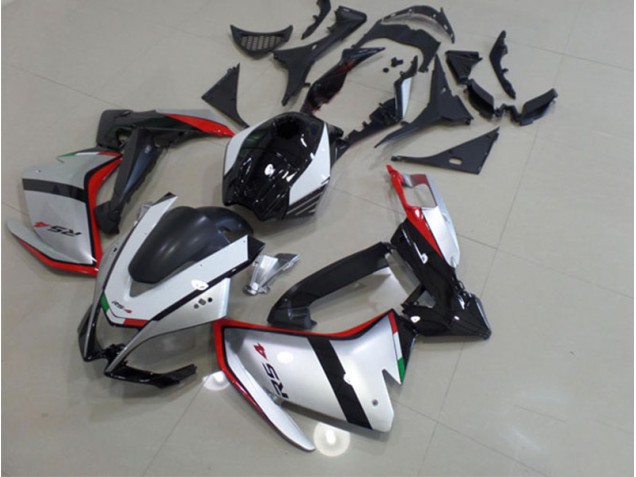 Kits Completo Carenado Moto RS4 50 125 2011-2018 - Negro Plata Rojo