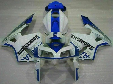 Moto Plástica CBR 600 RR 2005-2006 - Blanco Azul