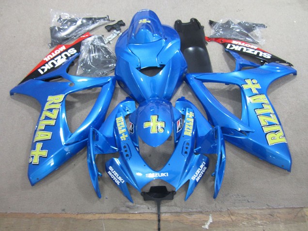 Moto Plástica GSXR 750 K6 2006-2007 - Azul Amarillo Rizla Moto Plástica GSXR 750 K6 2006-2007 - Azul Amarillo Rizla