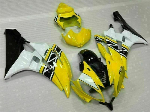 Moto Plástica R6 2006-2007 - Amarillo Blanco Negro Moto Plástica R6 2006-2007 - Amarillo Blanco Negro