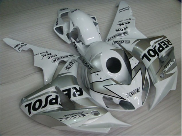 Moto Plástico CBR 1000 RR 2004-2005 - Blanco Plata Negro Repsol Moto Plástico CBR 1000 RR 2004-2005 - Blanco Plata Negro Repsol