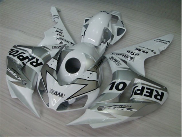 Moto Plástico CBR 1000 RR 2004-2005 - Blanco Plata Negro Repsol Moto Plástico CBR 1000 RR 2004-2005 - Blanco Plata Negro Repsol