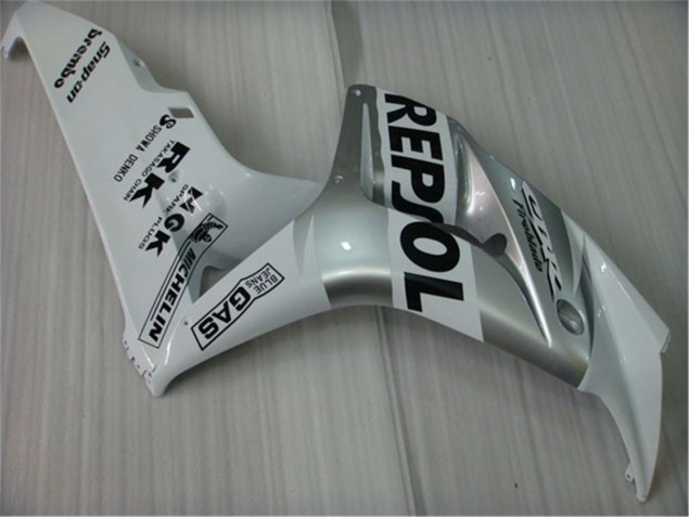 Moto Plástico CBR 1000 RR 2004-2005 - Blanco Plata Negro Repsol Moto Plástico CBR 1000 RR 2004-2005 - Blanco Plata Negro Repsol