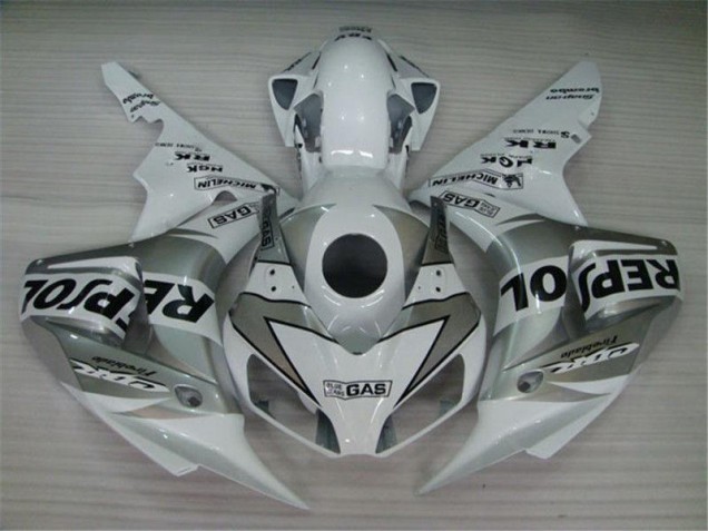 Moto Plástico CBR 1000 RR 2004-2005 - Blanco Plata Negro Repsol Moto Plástico CBR 1000 RR 2004-2005 - Blanco Plata Negro Repsol