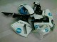Moto Plástico CBR 600 RR 2005-2006 - Blanco Azul Moto Plástico CBR 600 RR 2005-2006 - Blanco Azul