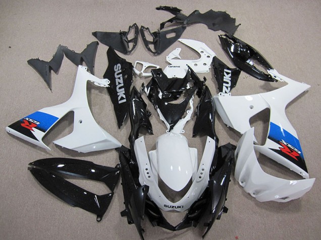Moto Plástico GSXR 1000 K9 2009-2016 - Blanco Negro Moto Plástico GSXR 1000 K9 2009-2016 - Blanco Negro