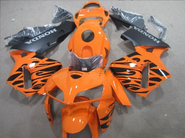 Plástica Moto CBR 600 RR 2005-2006 - Naranja Negro