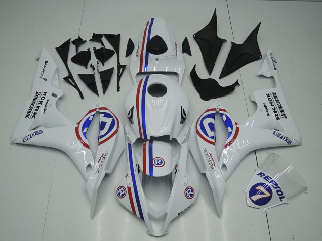 Plástica Moto CBR 600 RR 2007-2008 - Blanco Plástica Moto CBR 600 RR 2007-2008 - Blanco