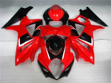 Plástica Moto GSXR 1000 K7 2007-2008 - Rojo Negro