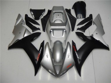 Plástica Moto R1 2002-2003 - Plata Negro