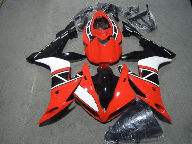 Plástica Moto R1 2004-2006 - Rojo Blanco Negro