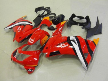 Plástica Moto ZX 250R 2008-2012 - Rojo Negro