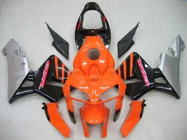 Plástico Moto CBR 600 RR 2005-2006 - Naranja Negro