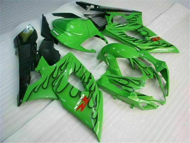 Plástico Moto GSXR 1000 K5 2005-2006 - Verde Plástico Moto GSXR 1000 K5 2005-2006 - Verde