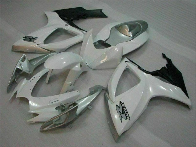 Plástico Moto GSXR 600 / 750 K6 2006-2007 - Blanco Plata Plástico Moto GSXR 600 / 750 K6 2006-2007 - Blanco Plata