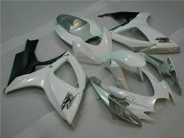 Plástico Moto GSXR 600 / 750 K6 2006-2007 - Blanco Plata Plástico Moto GSXR 600 / 750 K6 2006-2007 - Blanco Plata