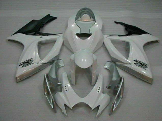 Plástico Moto GSXR 600 / 750 K6 2006-2007 - Blanco Plata Plástico Moto GSXR 600 / 750 K6 2006-2007 - Blanco Plata