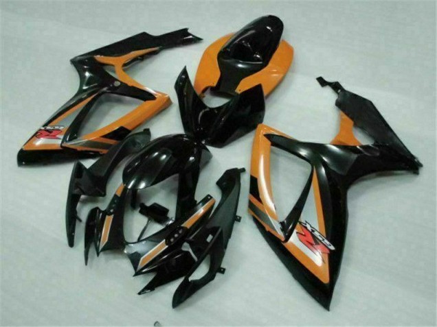 Plástico Moto GSXR 600 / 750 K6 2006-2007 - Negro Naranja Plástico Moto GSXR 600 / 750 K6 2006-2007 - Negro Naranja